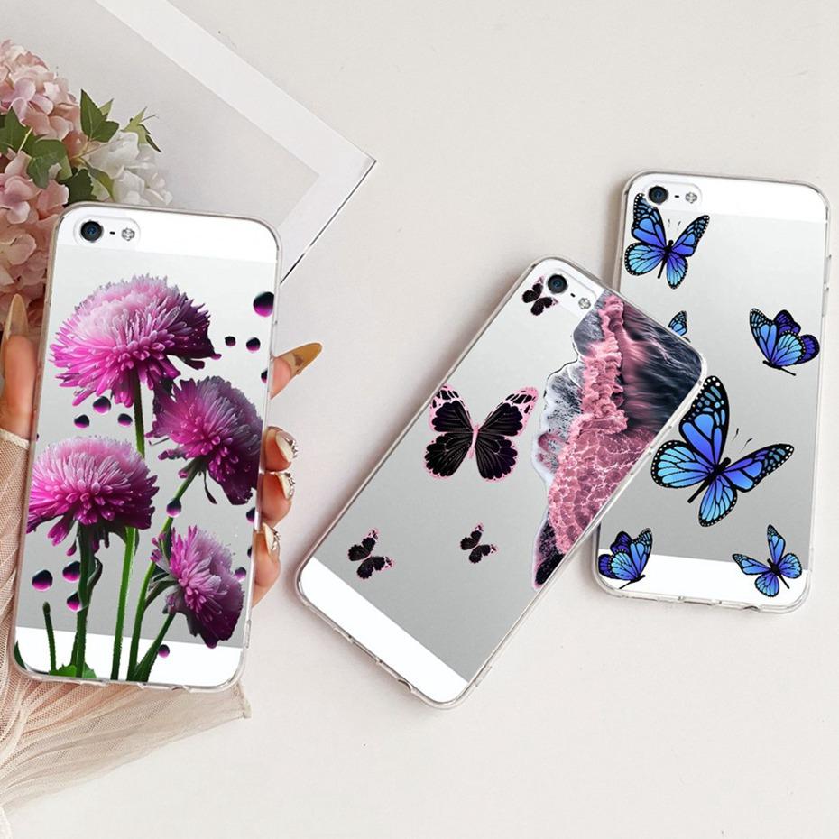 Clear TPU Case For iPhone 5 5s SE (2016) 4 4s Newest Style Phone Cases For iPhone4 4s iPhone5 5s Soft Silicone Covers Bumpers