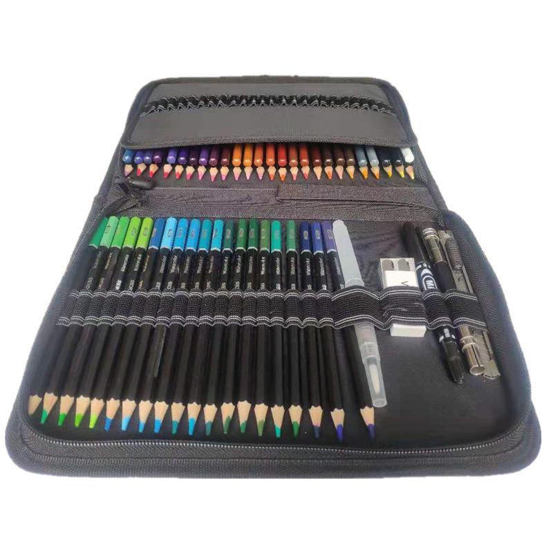 Набор из 78 водорастворимых разноцветных карандашей в пенале на молнии