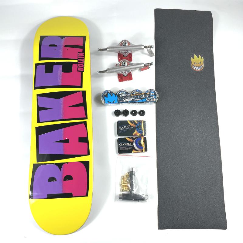 Baker Skateboard Complete Set 100% Canada Maple Double Rocker7.75/8.0/8.125/8.25/8.3/8.5 Inch Size Pro Skate High Quality