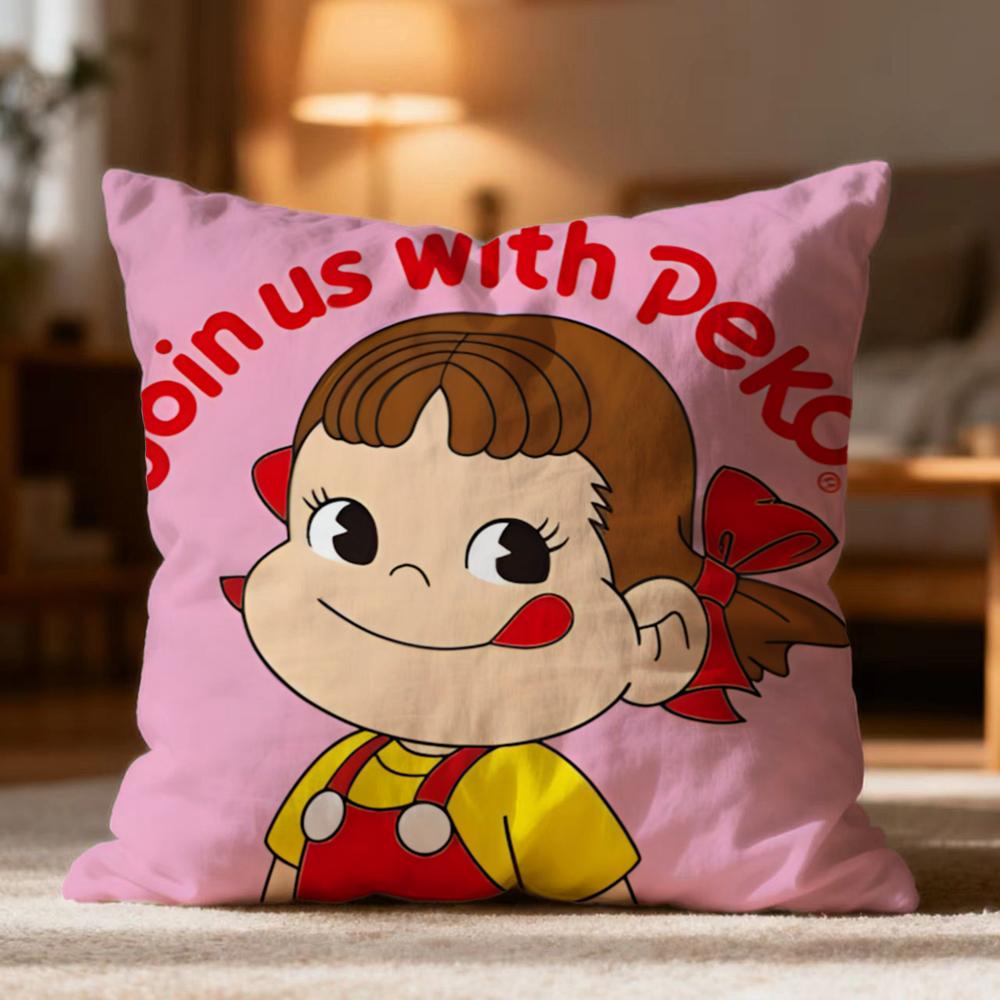 Hot F-FFujiya Cushion Cover Soft Washable Pillow Case Multi-Scene for Couch Bed Travel Office Use