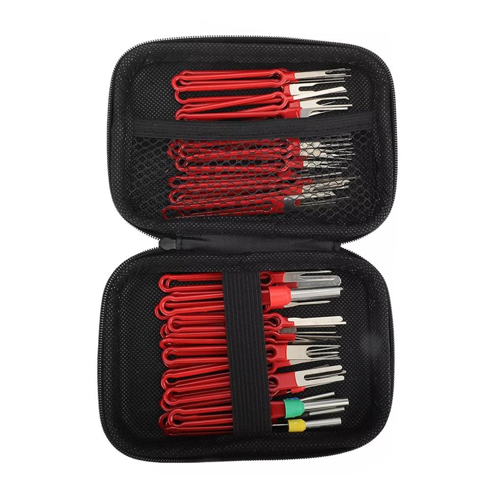 41Pcs Pin Ejector Wire Extractor Connector Puller Car Terminal Removal Tool Kits