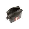 Bally Business Casual Striped Leather Shoulder Crossbody Bag Men bags Black 6236783