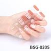 UV Semi-Cured 3D Gel Nail Stickers for 16 Fingers