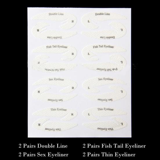 32шт быстрая подводка для глаз липкие трафареты косметические тени для век инструмент для макияжа бровей