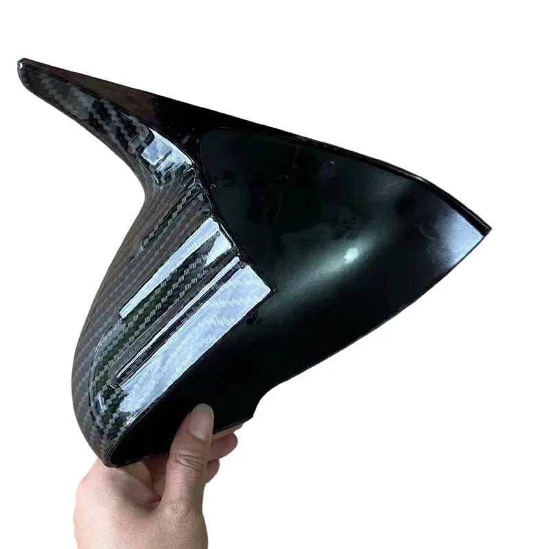 For KIA Stinger 2018 ABS Car Rearview Side Mirror Cover Wing Cap Exterior Door Housing Trim Adhesive Sticker