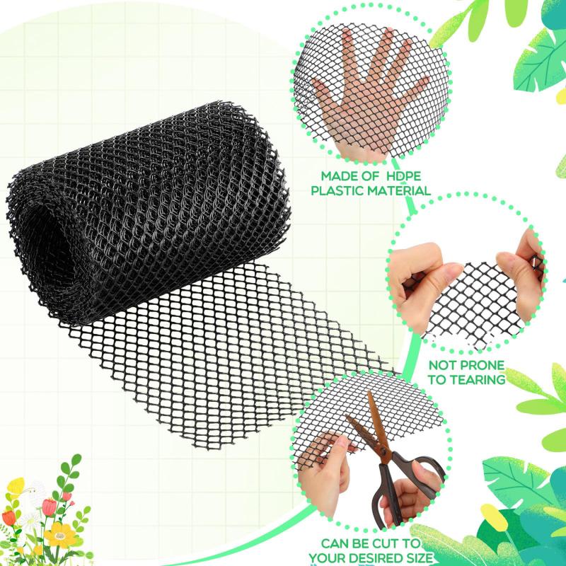 DIY Plastic Gutter Guard Screen Protection Netting Outdoor Leaf Mesh Filte Gutter Cover with Hooks