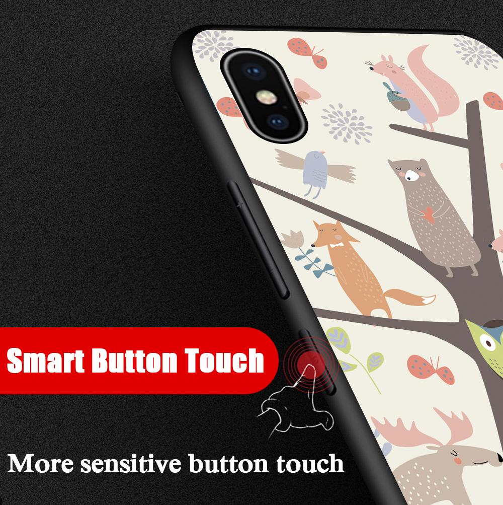 Чехол для телефона с рисунком животных из серии «Прекрасная сова, лиса, медведь, белка»