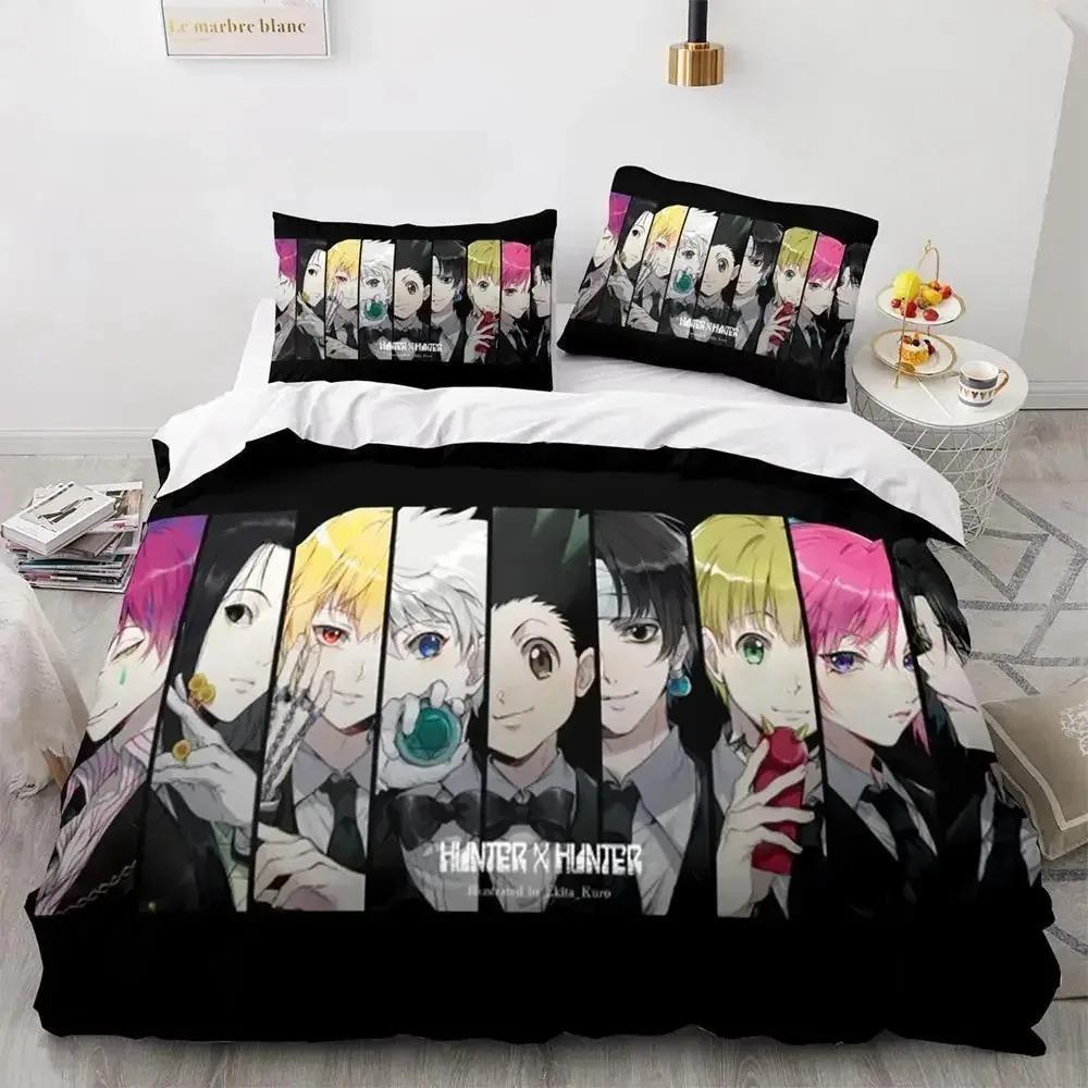 HUNTER×HUNTER Комплект постельного белья Single Twin Full Queen King Size Комплект постельного белья Aldult Kid Bedroom Duvetcover Sets bed furniture set bedroom