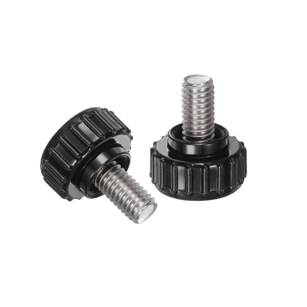 uxcell 8pcs Nylon Clamp Knobs M6 x 10mm Metric 304 Stainless Steel Female Thread