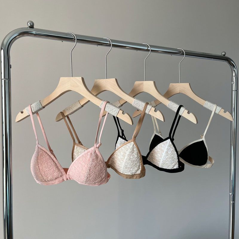 Треугольные трусики для женщин Беспроводной ультратонкий бюстгальтер с треугольной чашкой