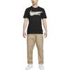 Nike T Shirts Men's Black Crew Neck Moderate Straight Fit FD1248-010