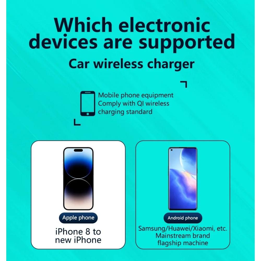 Wireless Car Charger Qi 15W Fast Charging Pad for Toyota Corolla Cross XG10 2022-2024 Car Accessories Wireless Charger Center