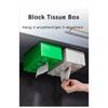 Креативные строительные блоки с пружинной коробкой для салфеток, настенный держатель для бумаги без перфорации, органайзер для ванной комнаты, коробка для полотенец для лица