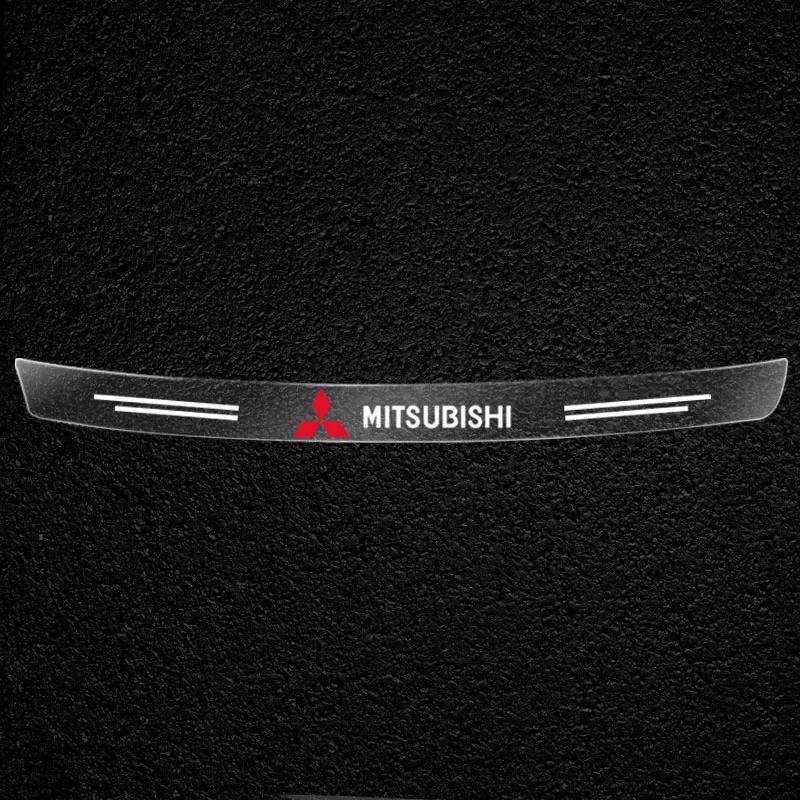 Прозрачная защитная наклейка на значок багажника автомобиля Аксессуары Для Mitsubishi ASX Lancer L200 Pajero Sport Attrage Mirage Eclipse