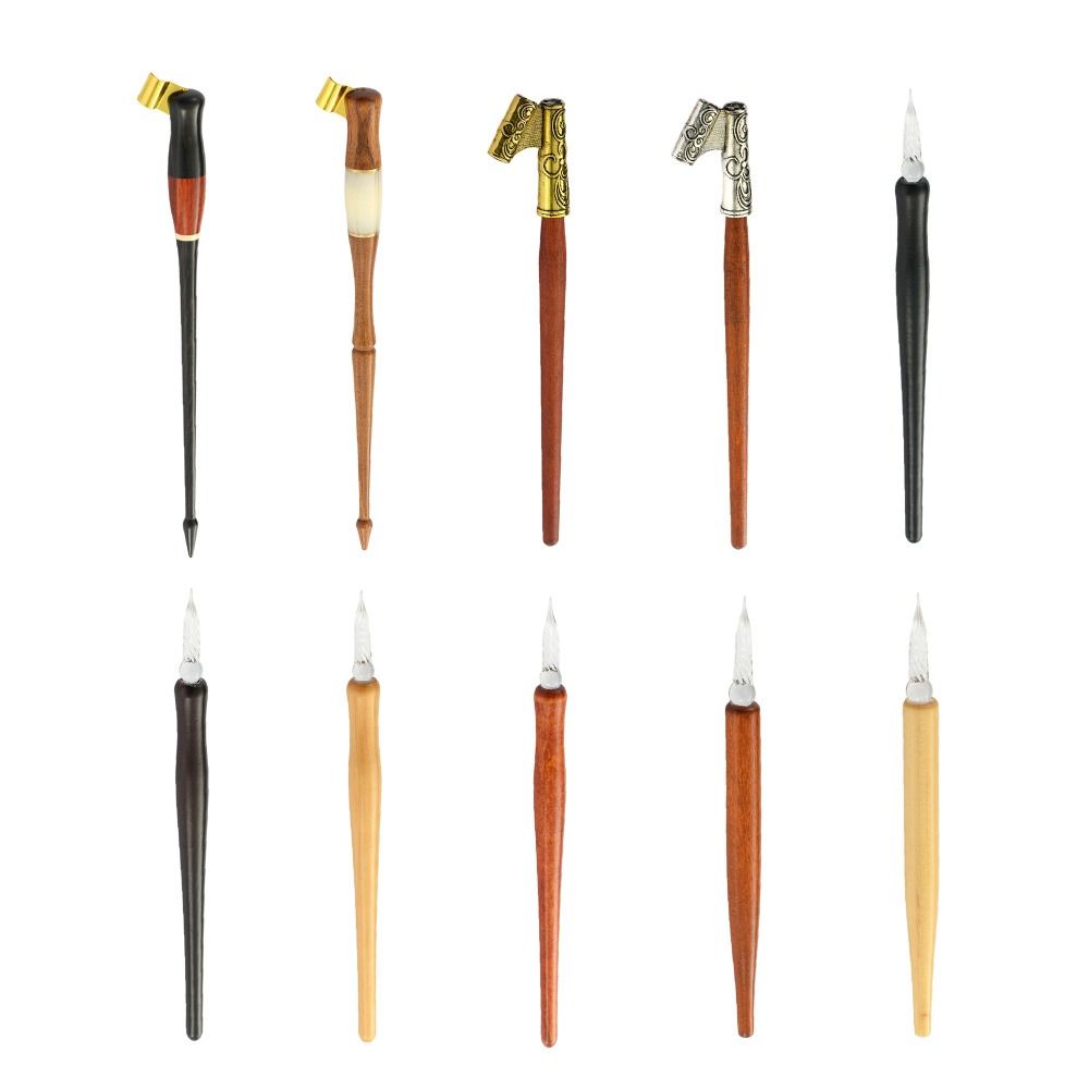 1pcs Dipped Ink Calligraphy Pen Vintage Signature Pen High Quality Dip Pen  Comic Design