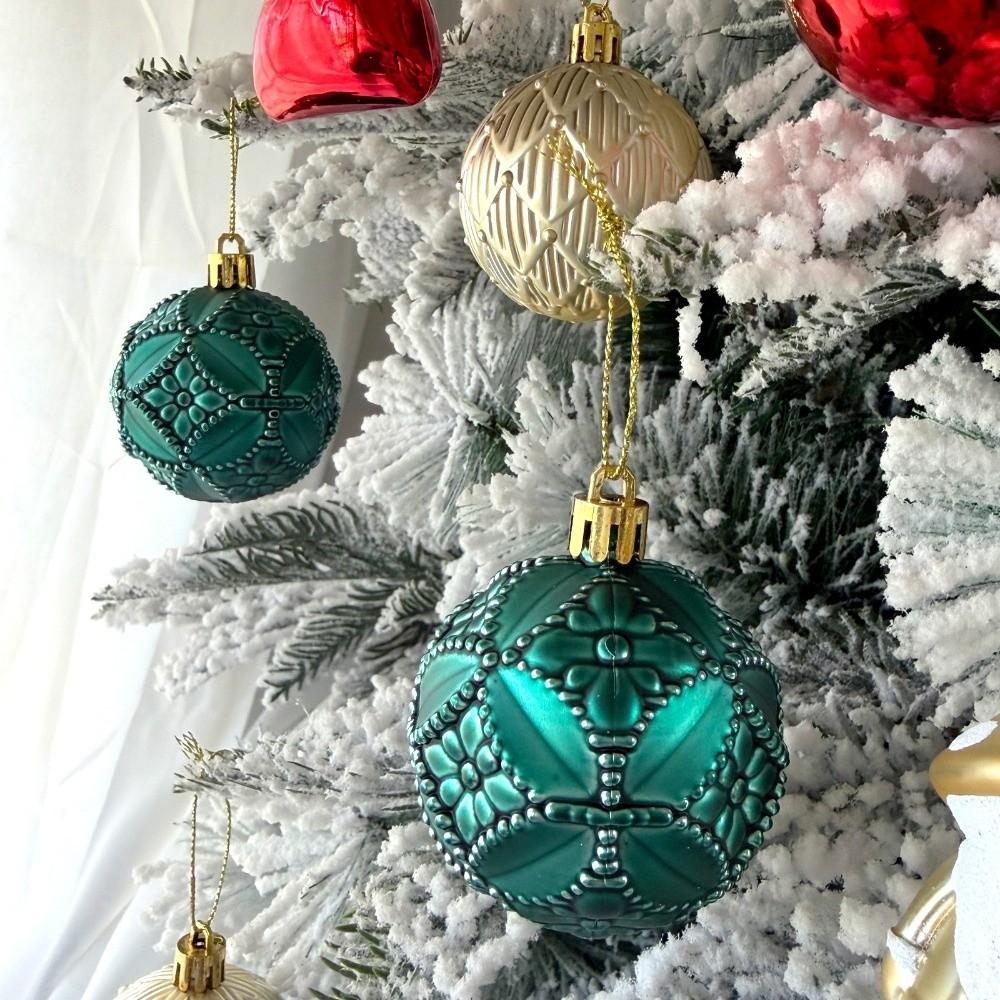 22Pcs/Set 6CM Christmas Ball Shiny Xmas Baubles Durable Xmas Ornament Ball Home