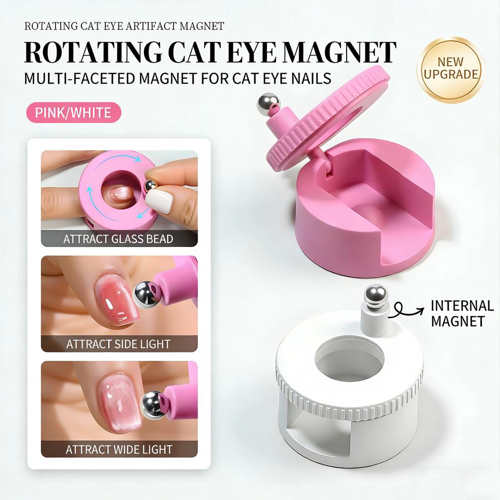 Magnets For Nails Rotating Manicure Art Tool For Nail Gel Glass Bead Effect 3D Nail Design Magnetic Stick For Salon Home Diy