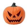 Halloween Pumpkin Lantern Light Up Pumpkin Ornament with Spooky Curved Face for Halloween Party Indoor Outdoor Decor