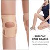 1 пара силиконовых наколенников, наколенник, бандаж для спорта, фитнеса, баскетбола, бадминтона, для снятия боли при разрыве мениска и травме колена