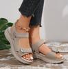Large Size Casual Sandals Women's Sports Style Velcro Comfortable Fish Mouth Sandals