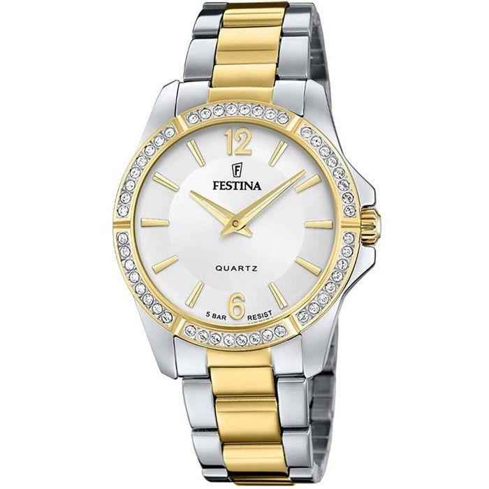 Montre - Festina - 02-017 MADEMOISELLE F20594-1 - Doré - Acier - Analogique