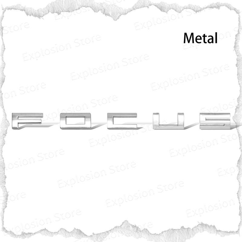 HDC3 Car Decor 3D ABS/Metal Car Letter Rear Bumper Trunk Decals Emblem Sticker For Ford Focus Logo MK1 MK2 MK3 MK4 Fiesta Ranger