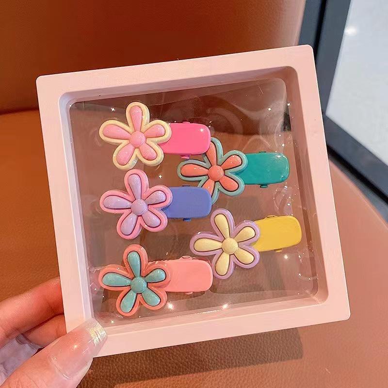 Набор красочных мультяшных заколок для волос для девочек - Милые заколки в виде уточки и боковые заколки для челок маленьких девочек