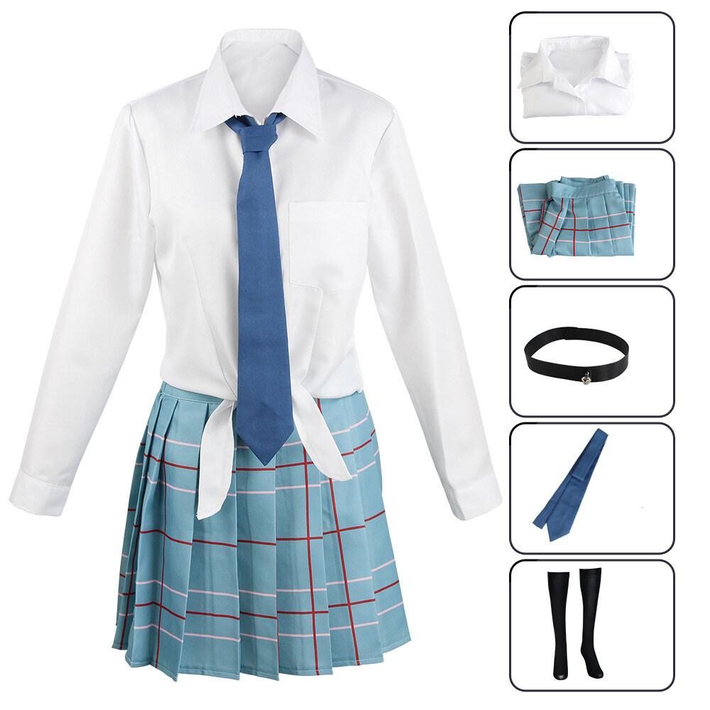 Косплей аниме My Dress Up Darling Marin Kitagawa JK, униформа, рубашка, юбка, карнавальный костюм на Хэллоуин, костюмы для косплея
