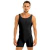 Mens Sleeveless Stretchy One Piece Bodysuit Leotard Sport Gym Workout Tank Tops