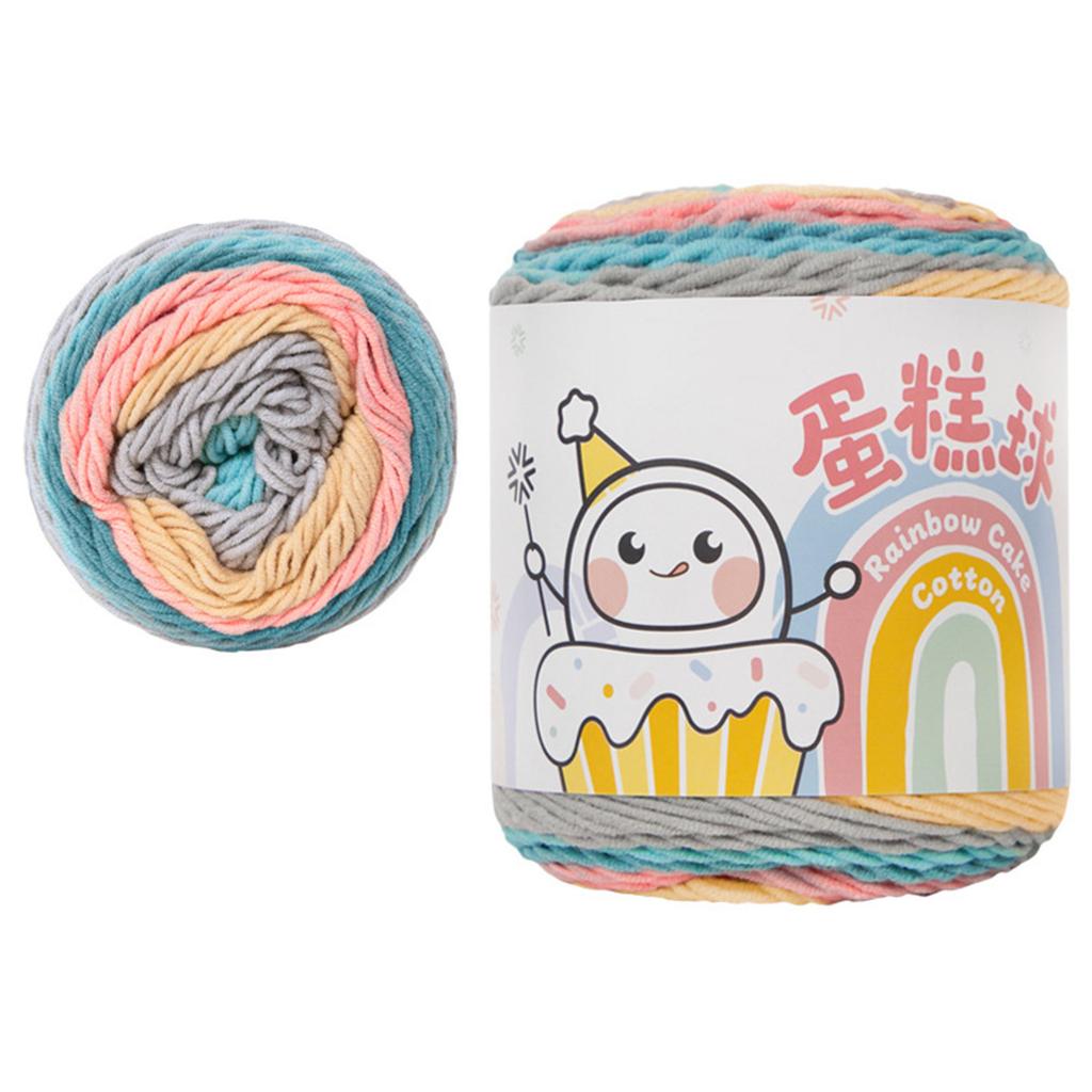 Knitting Yarn Gradient Cake Yarn Soft Yarn Gradient Crochet Yarn Cotton Yarn Fairyland Rainbow Yarn Knitting Accessories