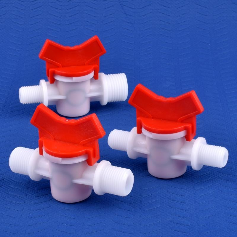 5 шт./лот G1/4" ~G1" наружная резьба POM шаровой клапан равного/редукционного диаметра клапан аквариумный бак адаптер домашний сад капельный полив шланг клапан