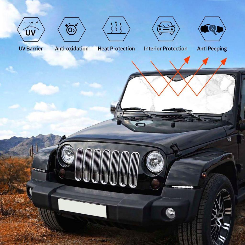 John Pork Sunshade Windscreen Car Front Windshield Window Sun Visor Accessories Covers