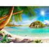 5D полная квадратная алмазная живопись Приморский комплект со стразами комплект для алмазной вышивки пейзаж кокосовая пальма ремесло настенное искусство