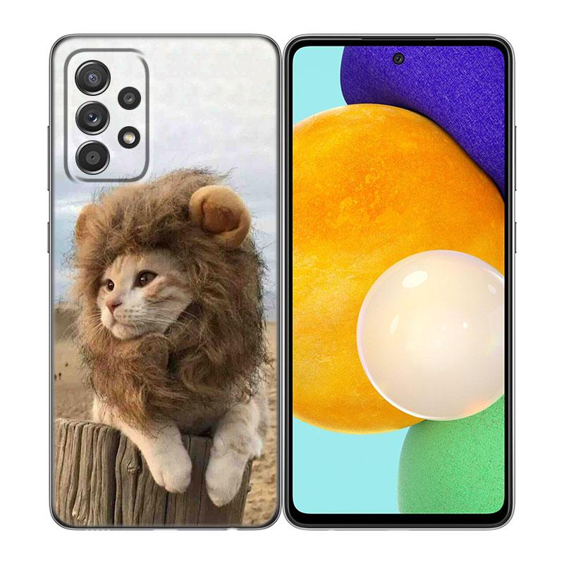 Чехол для телефона Lion Alpha Male Cub для Samsung A04 A21 A30 A50 A52 S A13 A14 A22 A23 A32 A53 A73 5G A11 A12 A31 A33 A51 A70 A71 A72