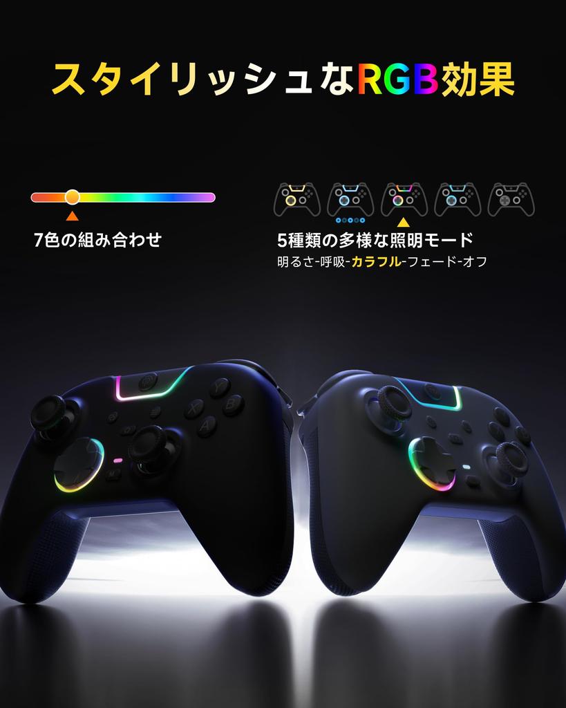 EasySMX X05PRO ПК Звук RGB 1000 Гц Опрос Турбо Быстрая Вибрация 1000 мАч Совместим с Черным Контроллером, Беспроводное/Проводное Соединение, 2,4 ГГц Приемник,