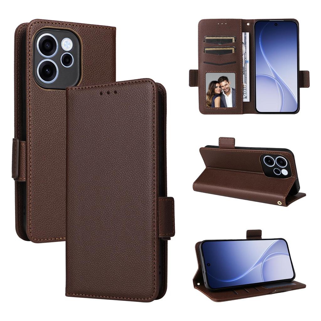 Flip Cover Compatible for OPPO Reno 15F / Reno15 F PU Leather Phone Case Full-Body Protection with [RFID Blocking]