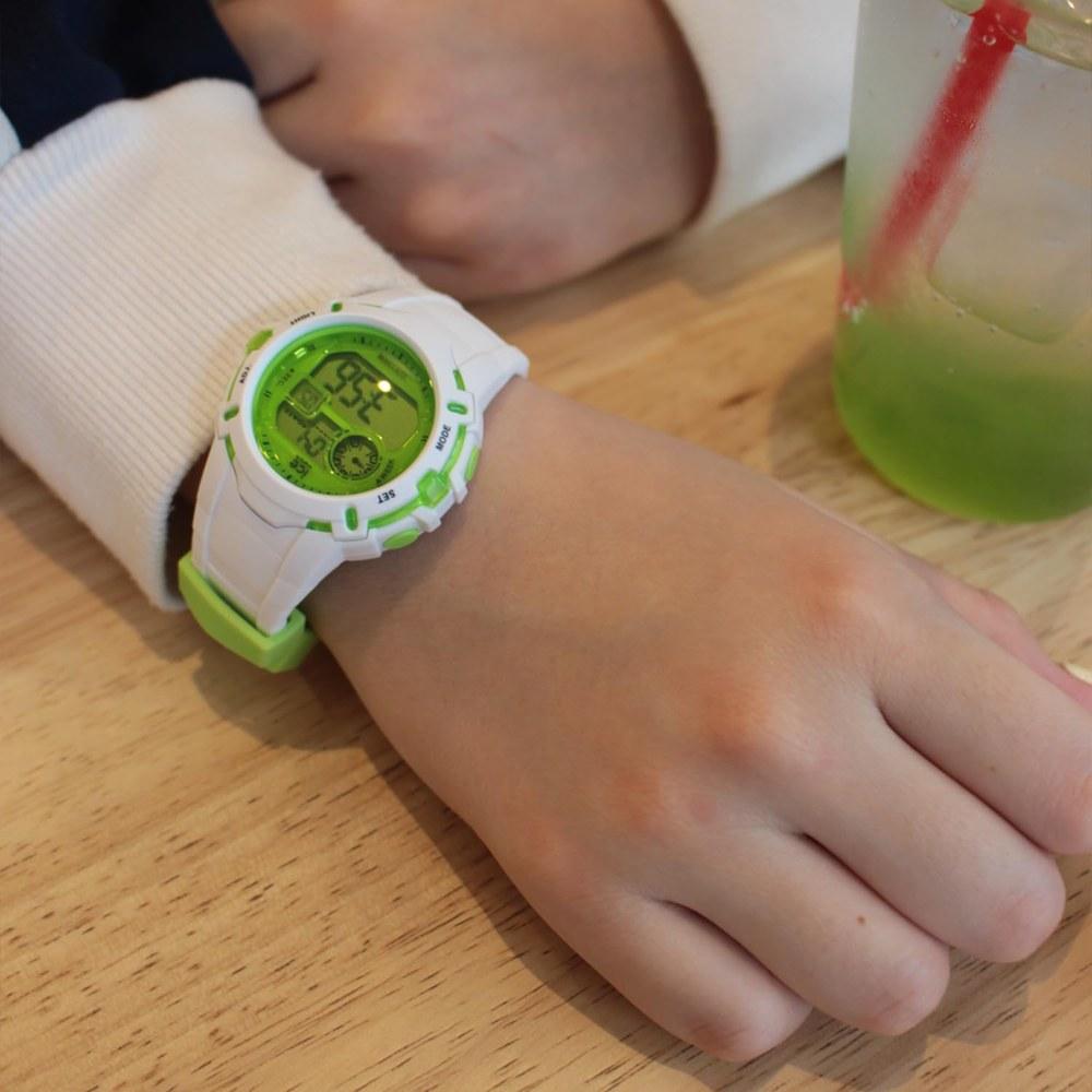 ICE-WATCH Часы Ice Watch Digit Explorer Унисекс 024004 Бело-лаймовые Маленькие Водонепроницаемые Секундомер Будильник Дата День GMT