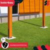 KOTARBAU® H-Post Base for Brick-In Installation Bracket Anchor Black Galvanized Steel 150 MM Set of 2