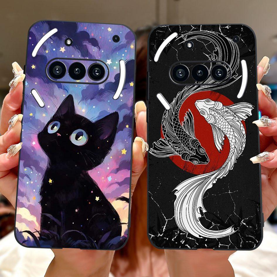 Чехол для Nothing Phone 3A 2025 A059 Модный Цветочный Кошки Мультяшный Силиконовый Мягкий Ударопрочный Чехол для Nothing Phone3A 3A Pro Бампер