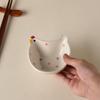 Cute Chicken Dinner Appetizer Tray Porcelain Ceramic Snack Plate Small Sauce Dessert Dish Beautiful Kitchen Tableware