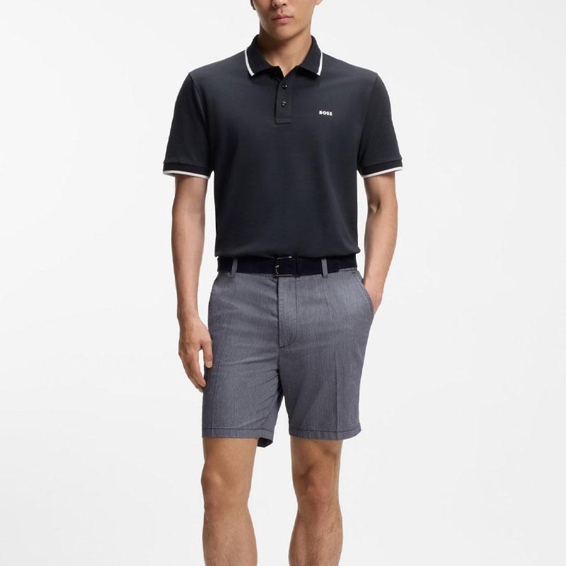 Hugo Boss logo-embossed cotton polo shirt 50494697-404