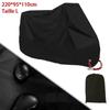 Motorcycle Cover - Waterproof - Black - 220x95x110cm - 190T Polyester - UV Protection 50+