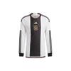 Striped Crew Neck Slim Fit Long Sleeve Soccer Shirt Men Tops White HF1473