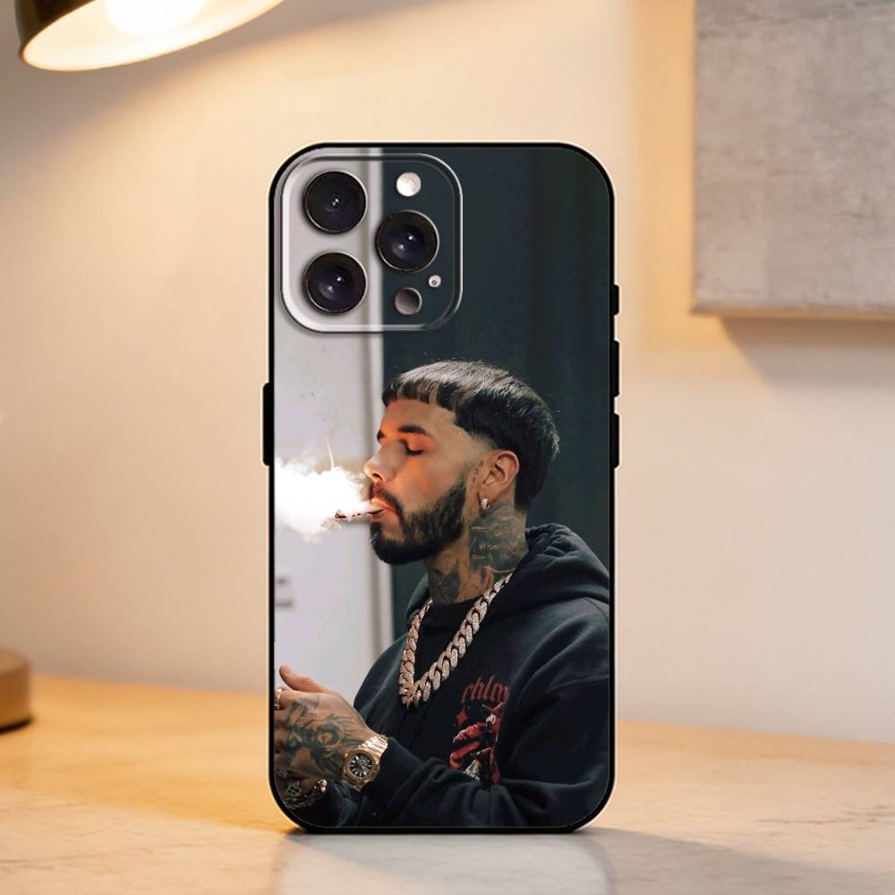 Rapper A- Anuel AA    Phone Case For iPhone 17,16,15,14,13,12,11 Plus,Pro Max,XS,Soft Silicone Black Cover