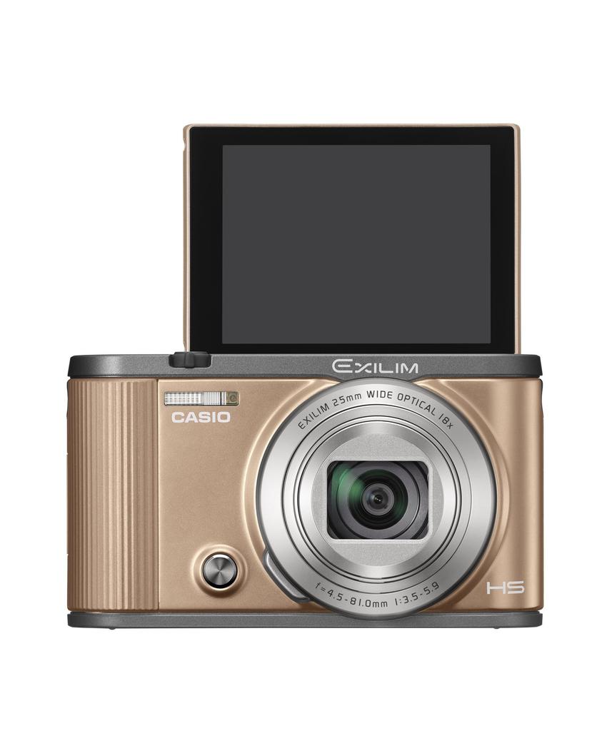 CASIO Digital Camera EXILIM Selfie Tilt LCD Auto Transfer Function Equipped Gold EX-ZR1700GD Wi-Fi/Bluetooth