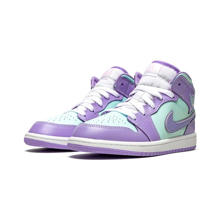 (PS) Air Jordan 1 Mid 'Purple Pulse Glacier Blue' Kids' 640734-500