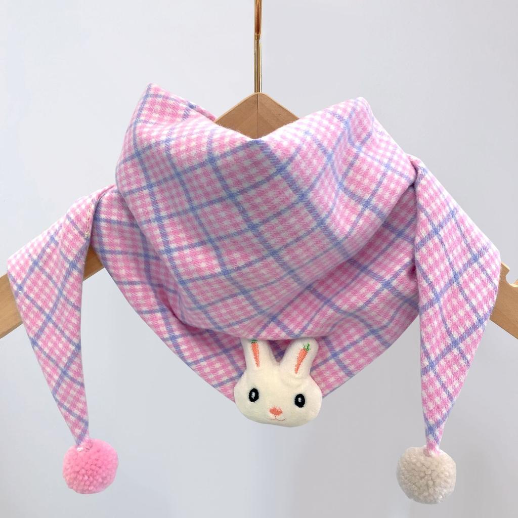 Хлопковый детский треугольный шарф, осенне-зимний теплый ветрозащитный шейный платок, детское полотенце, милый детский шарф с рисунком для мальчиков и девочек