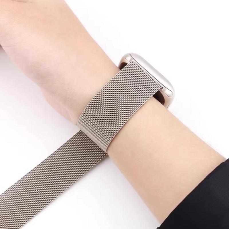 Миланский ремешок для Apple watch band 44 мм Ultra 2 49 мм браслет iwatch Series 10 9 7 8 6 SE 5 4 3 Correa 38/40 мм 42/46 мм 41/45 мм