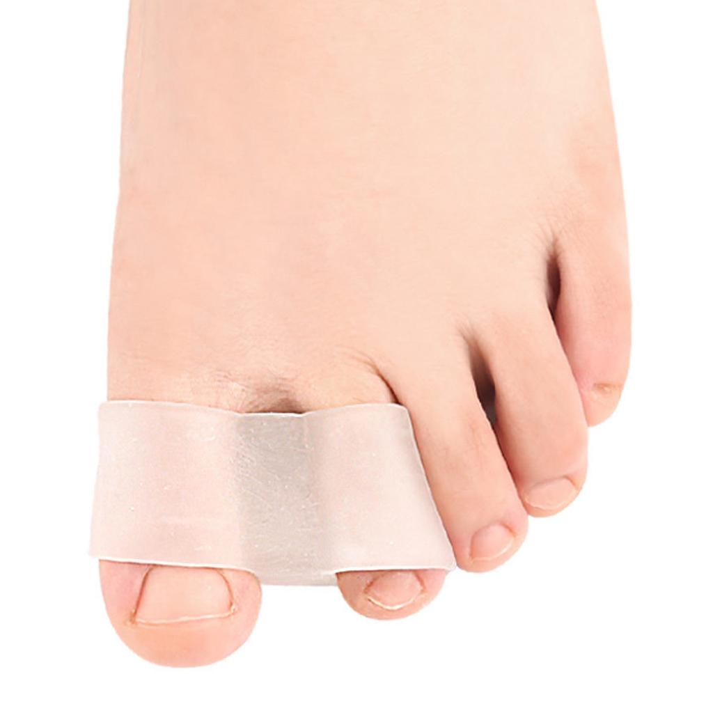 Регулируемые силиконовые разделители пальцев ног при косточке (hallux valgus) 2 шт. Гибкая конструкция для разных размеров обуви. Поддержка в течение всего дня.