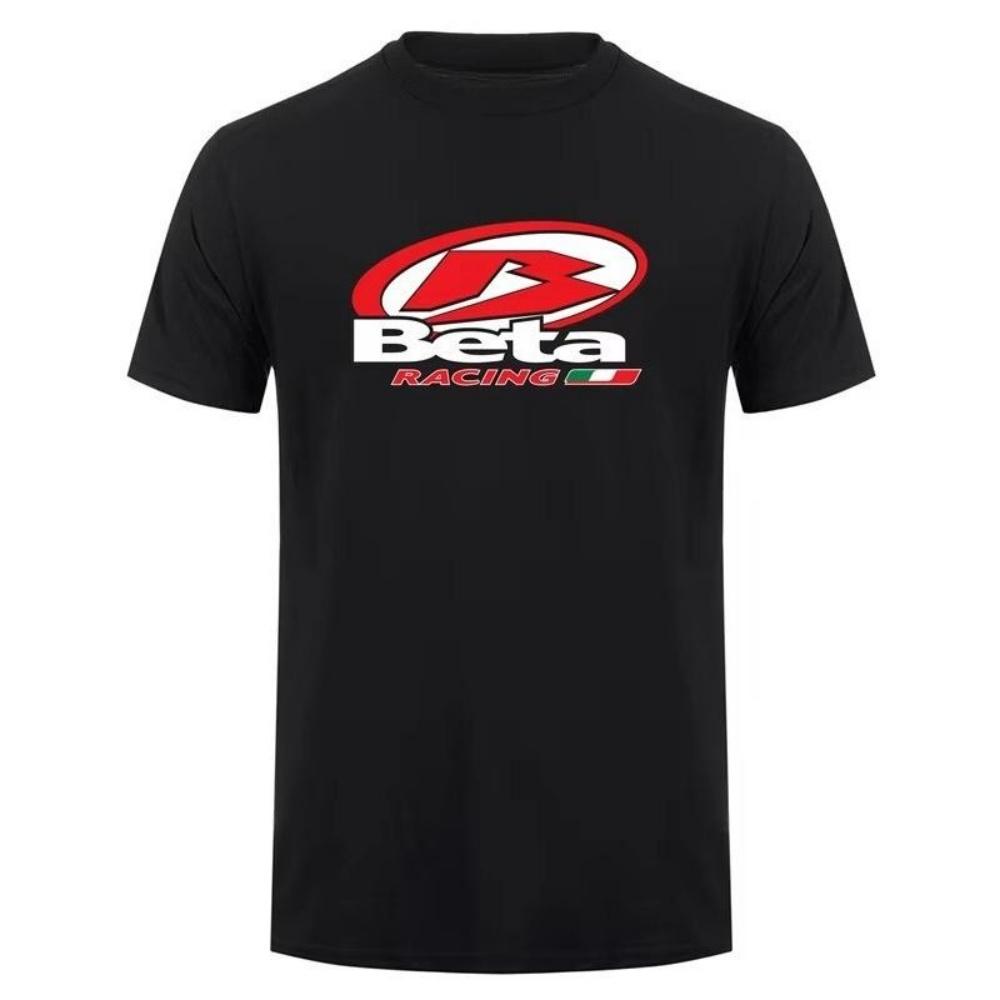 Мужская женская футболка с коротким рукавом из хлопка Beta Racing, винтажная уличная одежда, брендовая футболка, мужская одежда, летние топы